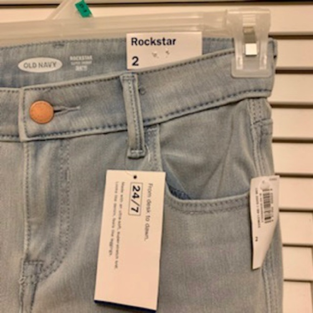 Old Navy Light Wash Rockstar Jeans